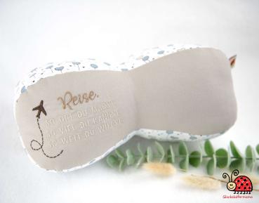 Lesekissen Reise Spruch Handmade